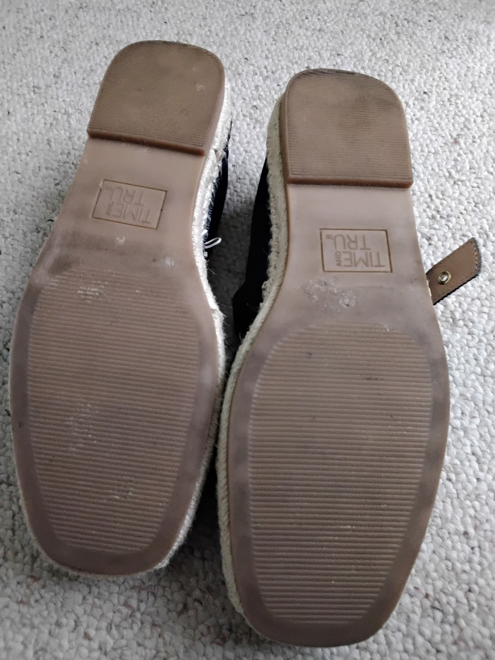 Time and Tru Navy Canvas Mary Jane Espadrilles - Picture 3 of 3